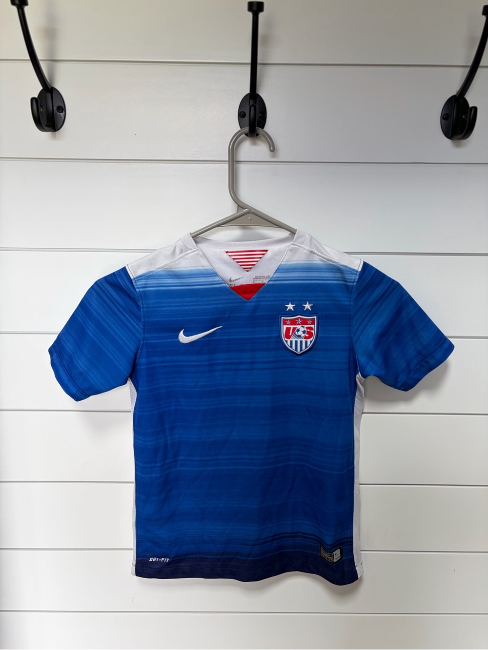 Nike Kids Blue USMNT Replica Jersey with White Accents